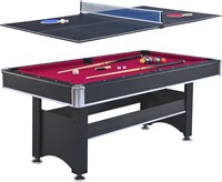 Spartan 6-ft Pool Table With Table Tennis Top