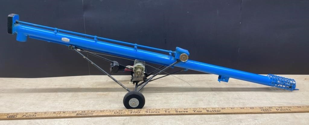 Working Model of a Grain Auger (36"L).  Winch