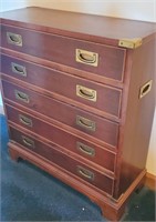 Chest of drawers, brass handles,