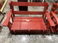 Wooden Bench, Wooden Chair