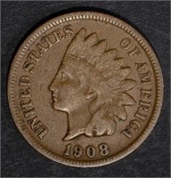 1908-S INDIAN HEAD CENT  VF-XF