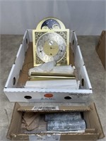 Grandfather Clock Face and Parts