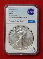 2023 American Eagle NGC MS70 1 Ounce Silver