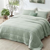 Bedsure California King Comforter Set - Grey Cal