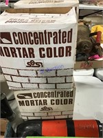 4 boxes concentrated mortar color