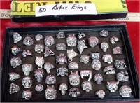 Biker Ring Lot of 50 Assorted Styles