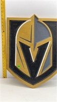 22X16 CUSTOM CARVED PAINTED GOLDEN KNIGHTS EMBLEM
