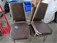 (4) Padded Chairs