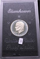 1974 S SILVER PROOF GSA IKE DOLLAR