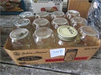 12 REGULAR MOUTH MASON PINT CANNING JARS