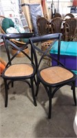 2 DINING CHAIRS, WOODEN