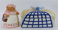 Ceramic Bread Box and Cookie Jar