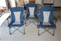 3 Folding Lawn Chairs