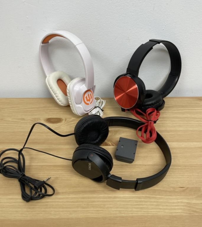 Headphones lot, Sony, Y1