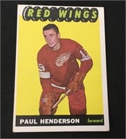 1965 Topps Hockey Card Paul Henderson