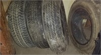 4 OLD TIRES