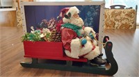 Holiday time Santa w/sleigh