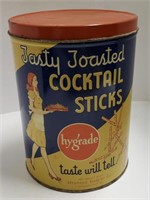 Tasty Toasted Cocktail Sticks Tin, 8"T