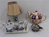 Antique&Vintage Glassware, Lamp, Teapot & more