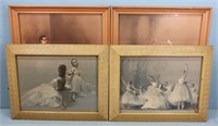 4pc. Framed Ballet Prints