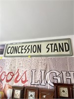 24 x 96 metal concession stand sign