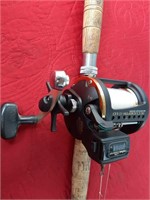 DAIWA ACCUDEPTH REEL AND 86" ROD