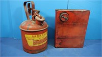 2 Vintage Gas Cans (1 Gallon)