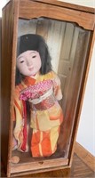 320 - COLLECTIBLE DOLL W/ DISPLAY