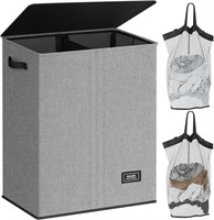 SOLEDI Double Laundry Hamper with Lid and Handle