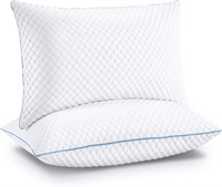 Cooling Shredded Memory Foam Pillows Queen Size 2k