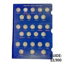 1916-1945 Mercury Dime Book (77 Coins)