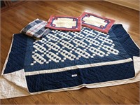 Hand Quilted Comforter & 2 Pillow Shams
