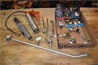 Pneumatic lot: Craftsman ratchet, grease gun, blow