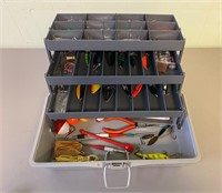 Fishing Tackle Box & Tackle