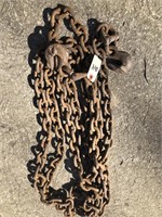 LARGE  HEAVY 21" CHAIN WITH HOOK
