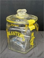 Mr. Peanut peanut jar small chip on lid