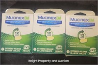 3 MucinexDM 2 Tablets per box
