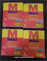 4 Midol Complete 4 Caplets per box