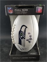 Seahawks signed Kelly Herzog football still in box