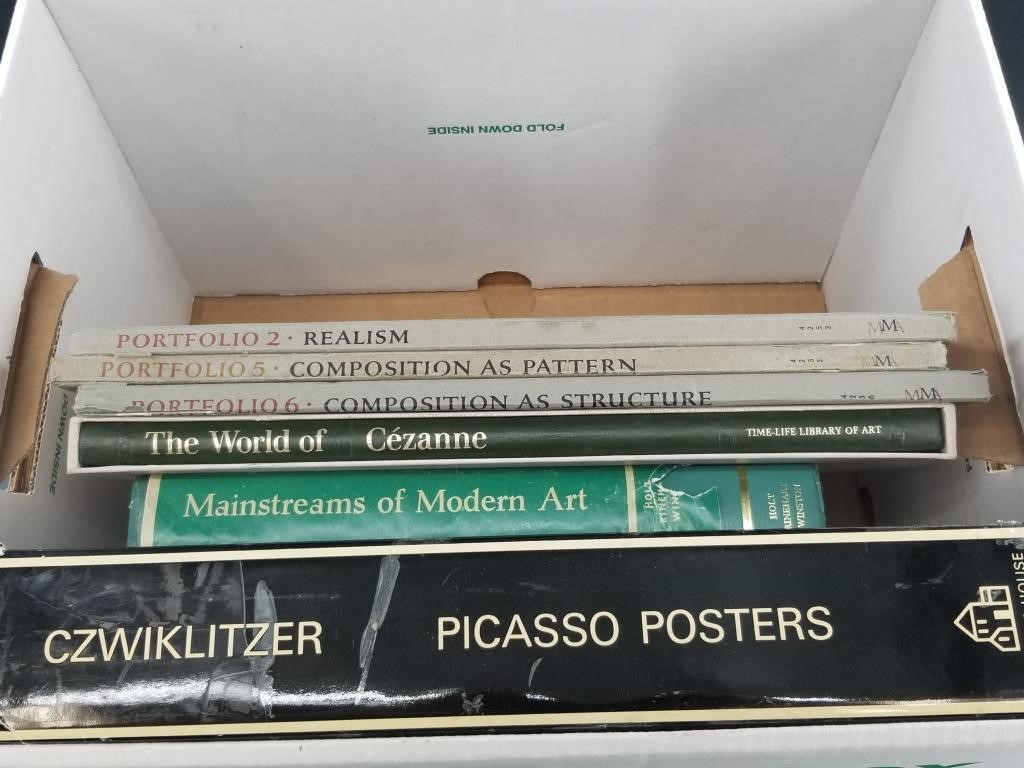 Lot with books on modern Art and Fine Art,