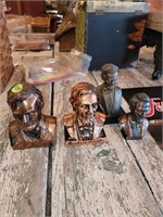 Lot (4) Lincoln Souvenir Busts