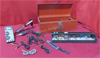 Toolbox w/Electronics & Electrical Items: Wire,