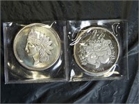 2 FINE SILVER Rounds