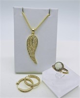 Gold Tone 925 Jewelry Lot