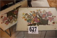 (2) Vintage Metal TV Trays(R7)