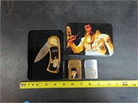 Elvis knife and Zippo lighters