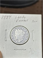 1884 Liberty V Nickel