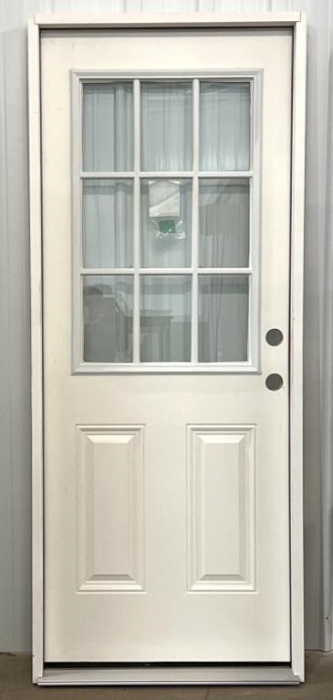 REEB 32in LH 9-Light Prehung Exterior Door