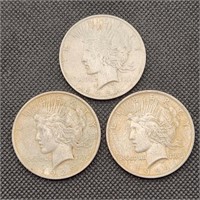 1922-23-24 Peace Silver Dollars