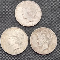 1922-23-24 Peace Silver Dollars
